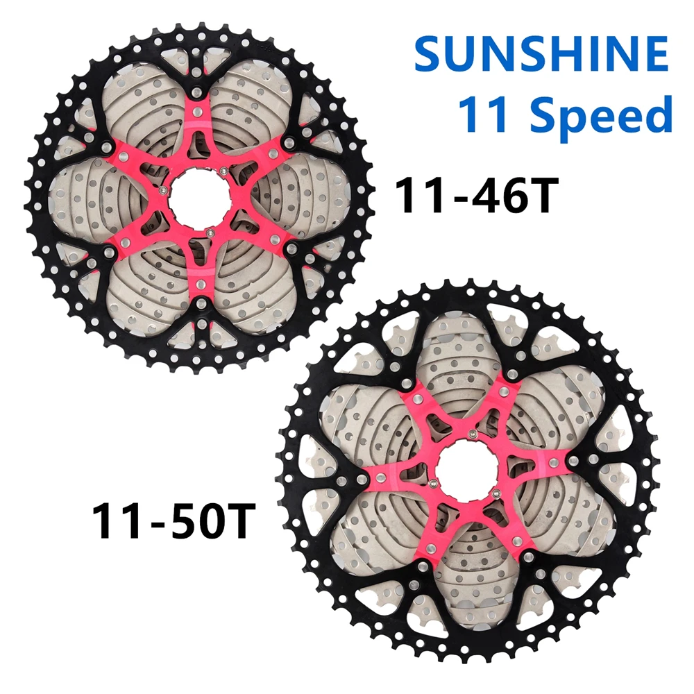 SUNSHINE 11S 46T 50T Велосипед маховик звездочки широкое соотношение MTB горный велосипед