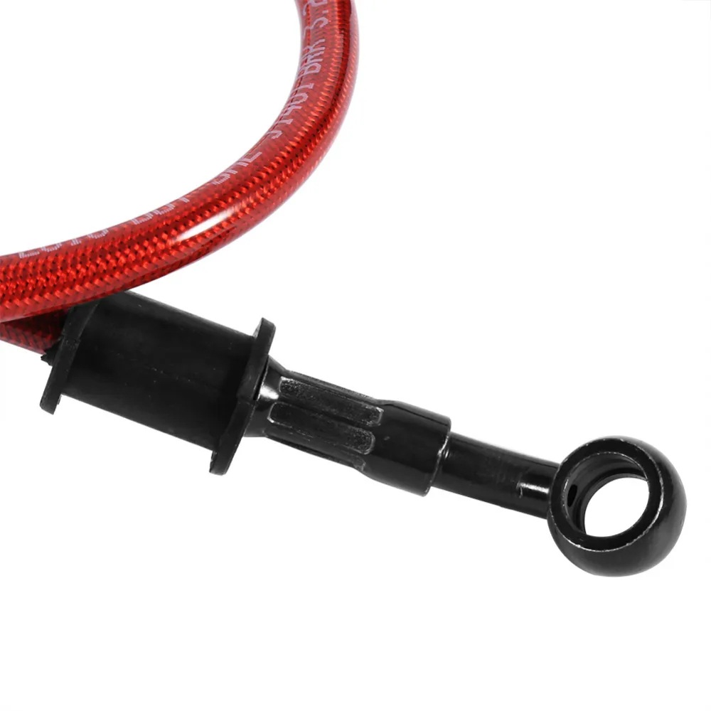 500mm-Silver Suuonee Brake Line Pipe 120cm Brake Hose Motorcycle Braided Steel Brake Clutch Oil Hose Line Pipe Colorful 50cm