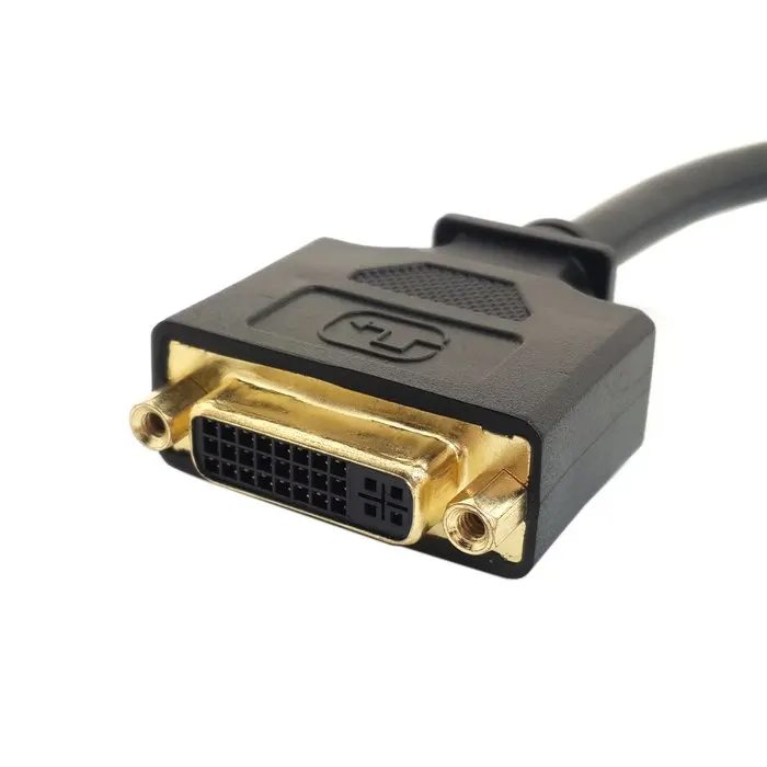 DVI Женский к HDMI Мужской конвертер адаптер кабель для портативных ПК HDTV 10 см