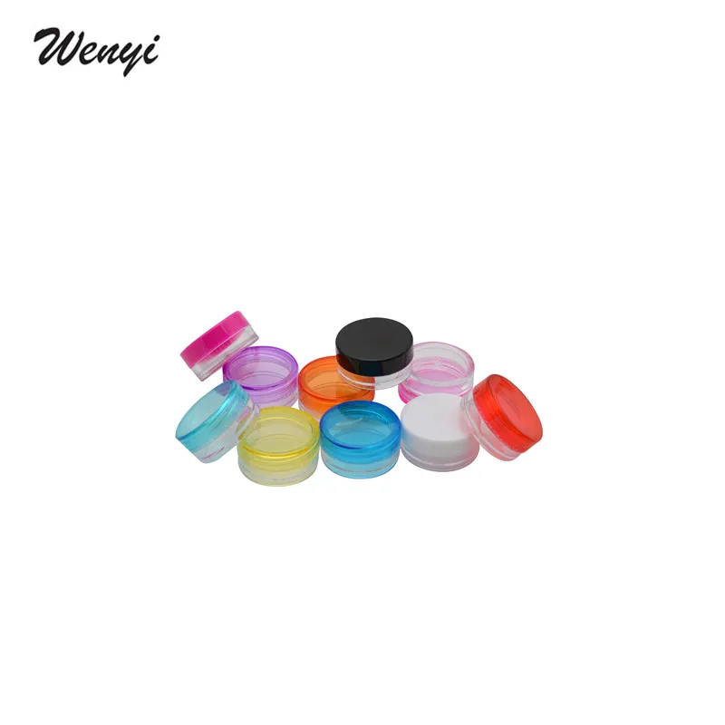 

100Pcs 3g Cosmetic Empty Jar Pot Eyeshadow Makeup Face Cream Container Bottle Acrylic for Creams Skin Care Products makeup tool