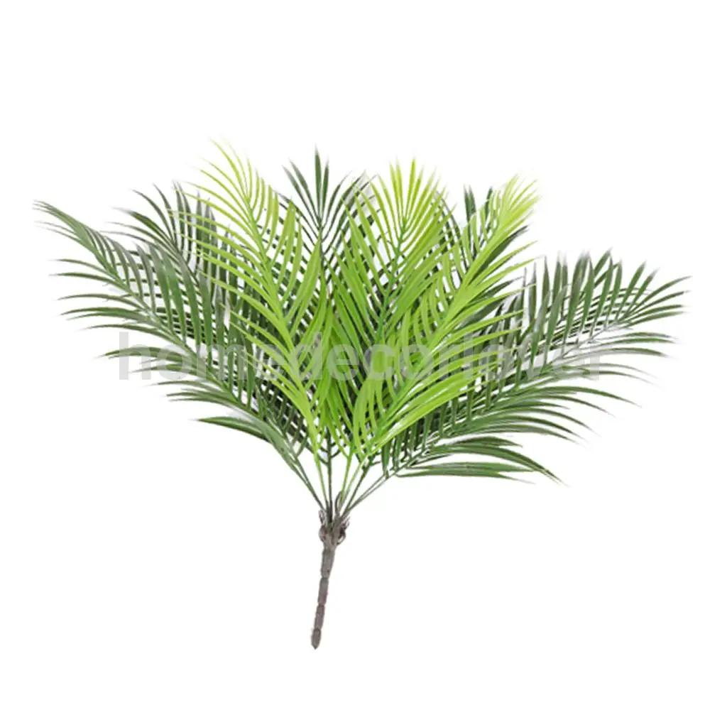 Artificial Plant Leaf Faux Foliage Leaves Plastic Flower for Home Decor Simulation Artificial Plants Vibrantly Colored