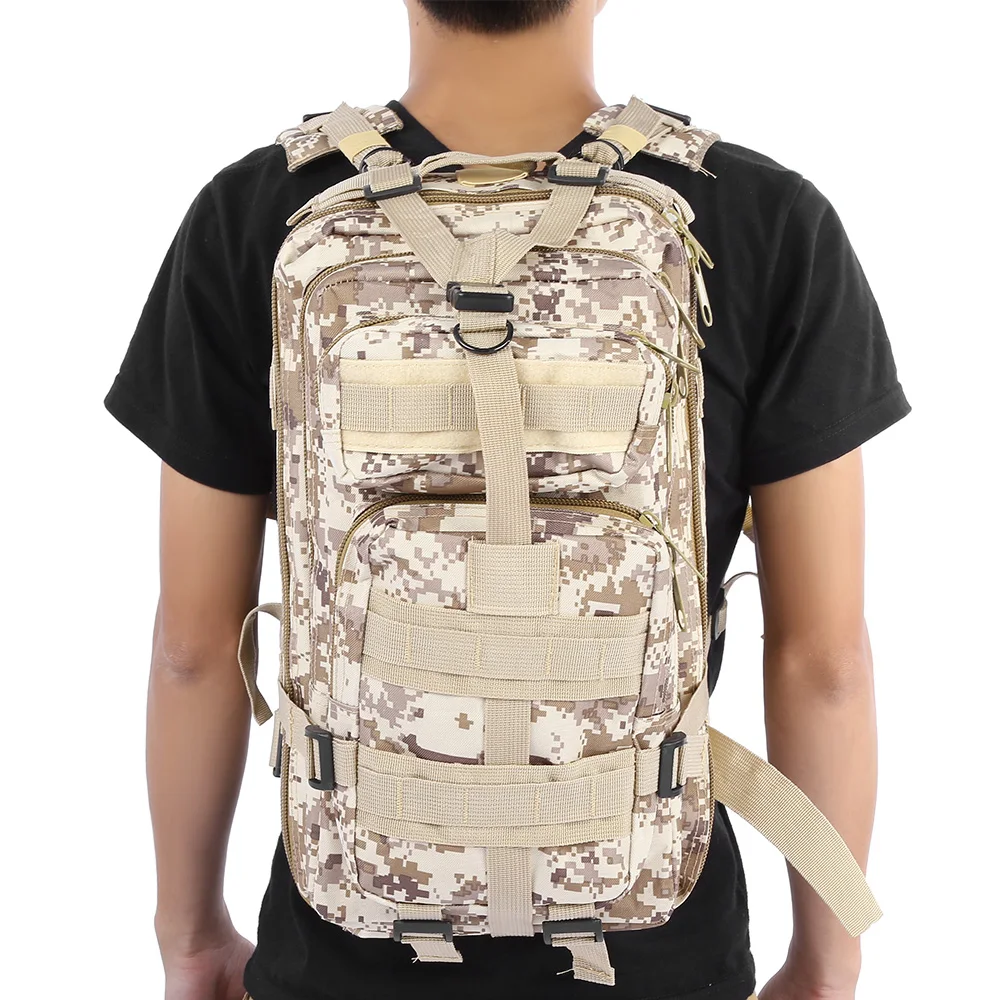 3P военный армейский тактический рюкзак 25л спортивная сумка для отдыха на открытом воздухе Мужская походная камуфляжная сумка велосипедные сумки - Цвет: marpat desert