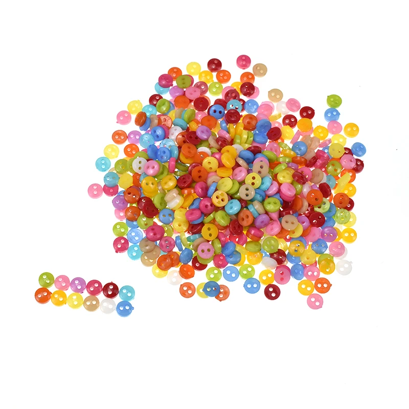 500 шт 6 мм круглая Смола мини разных цветов для поделок инструменты декоративные кнопки Скрапбукинг аппликация для одежды ручная работа аксессуары