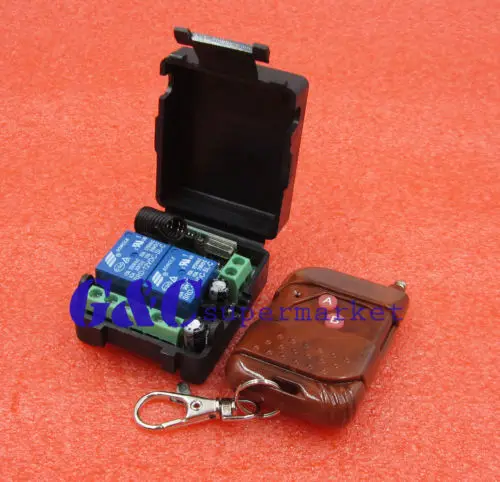 

DC 12v 10A relay 2CH wireless RF Remote Control Switch Transmitter+ Receiver car