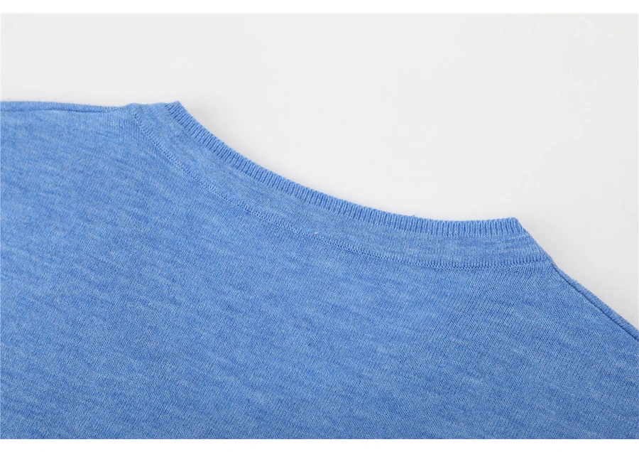 2018 новые осенние Для мужчин с треугольным вырезом шерстяной свитер Бизнес Повседневное одноцветное Цвет тонкий пуловер свитер брендовая
