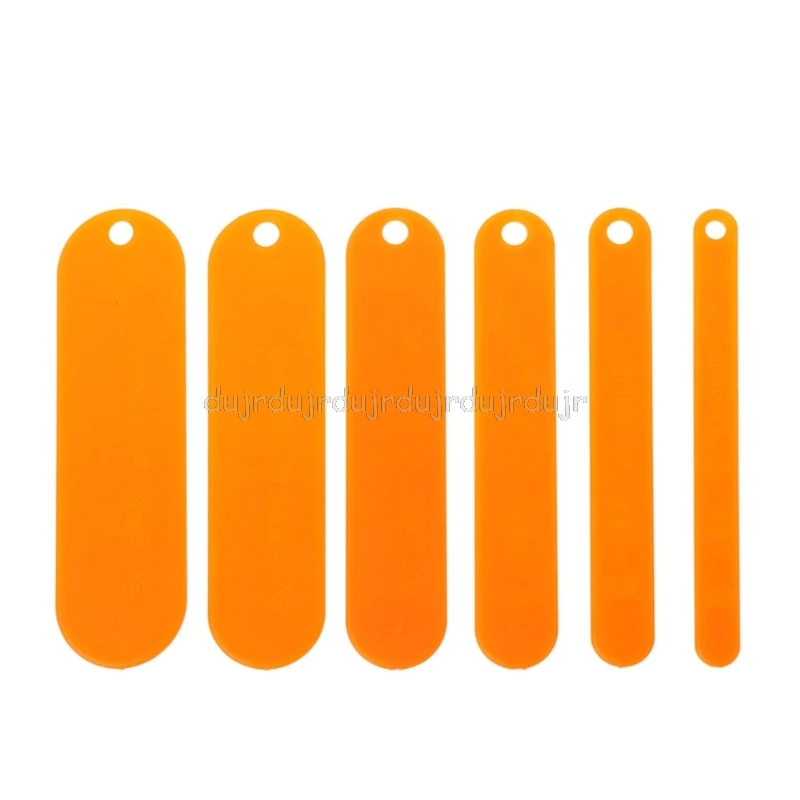 

6 Pcs/Set Fishing Netting Shuttle 6 Size Tackle Plastic Net Making Repair Tools N11 dropship