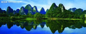 

Free Ship Nice Home Decor China Moutain and Lake View Custom Canvas Poster Stylish Wallpaper Fashion WalSticker PN#1088#