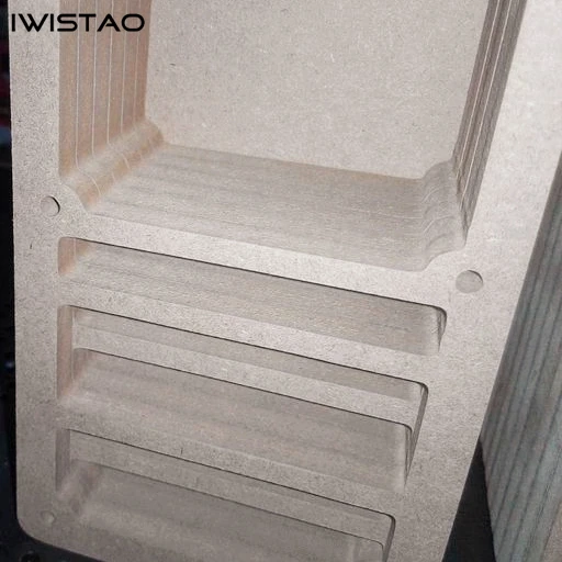 IWISTAO HIFI 3 Inch Labyrinth Full Range Speaker Empty Cabinet 1 Pair MDF Wood Board Adhesive-Free Design