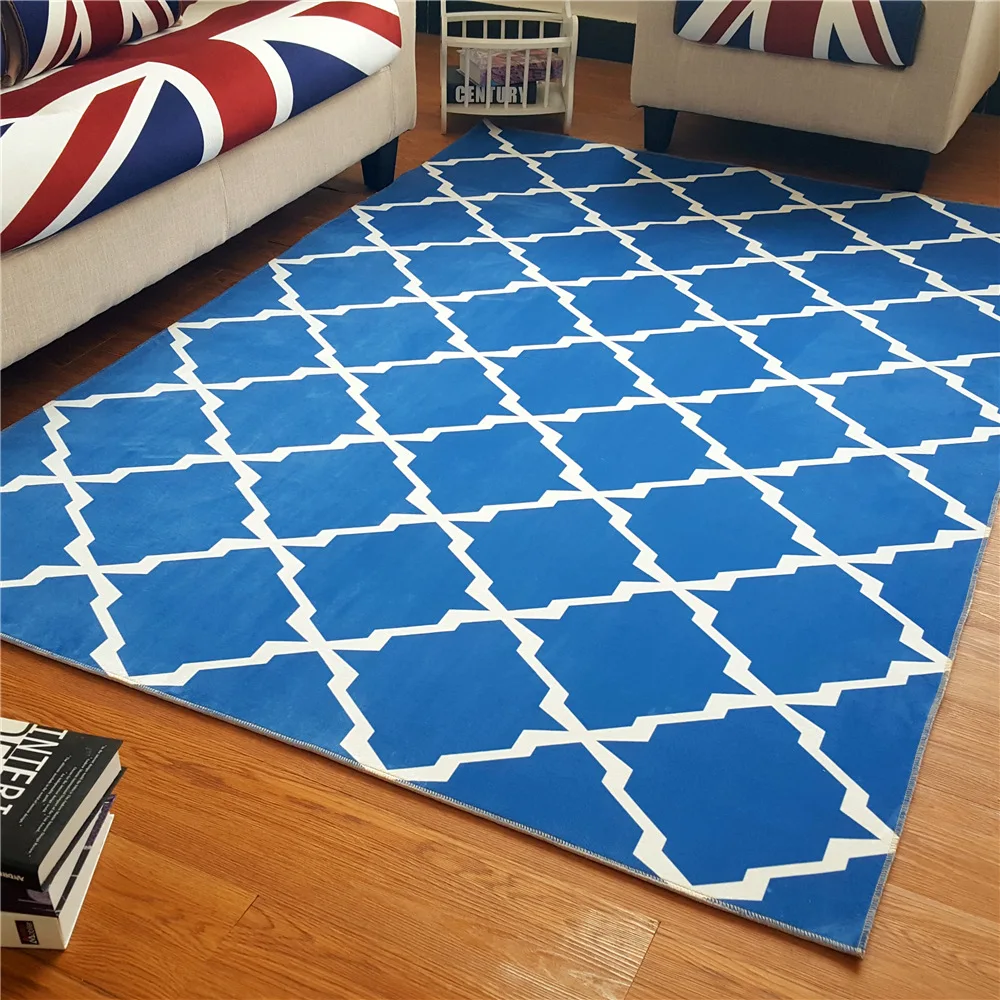 Nordic Style Carpet For Living Room Geometric Floor Mat Anti-Slip Bedroom Carpet Sofa Table Floor Carpet Kids Room Bedside Rugs