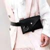 Precio reducido Riñonera de piel sintética para mujer, bolso de cintura con anillo de Color puro a la moda, bandolera para hombro y pecho, 2019 WDgJNNljk