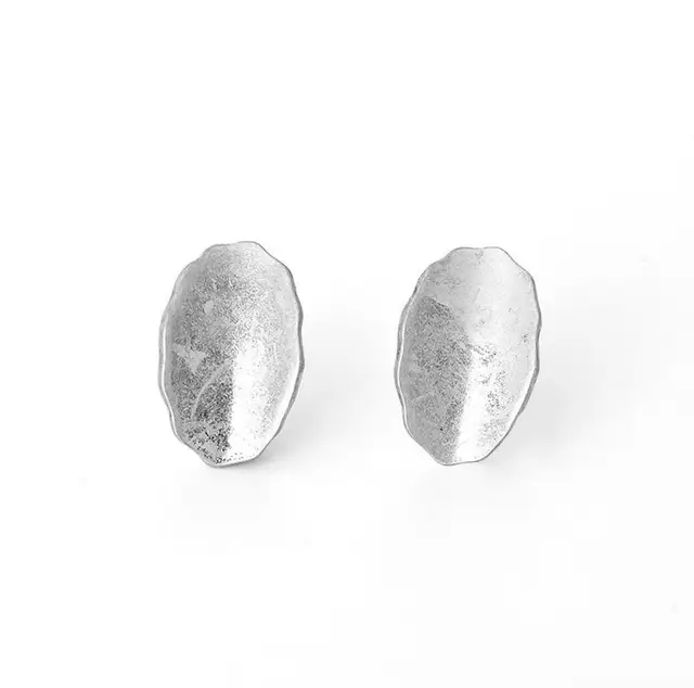 Minimalist Round Zinc Alloy Enamel Earring and Necklace 