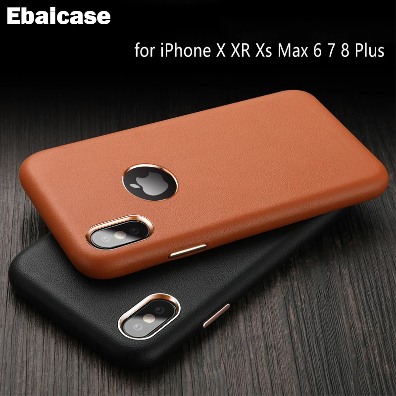 

Leather Back Cover For IPhone 7 Case Coque Soft Ultra Thin Shockproof Case for iPhone XR X XS MAX 6 6S 7 7S 8 Plus Cover Fundas