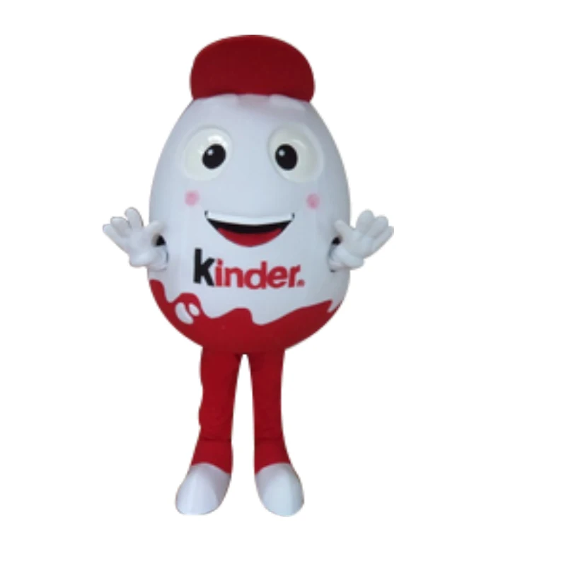 

customise white egg mascot white egg mascot costumes with red hat