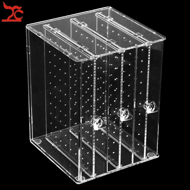 3 Drawer Transparent Crystal Jewelry Organizer Holder Shelf Acrylic Earring Necklace Hanger Storage Showcase Display Stand Box