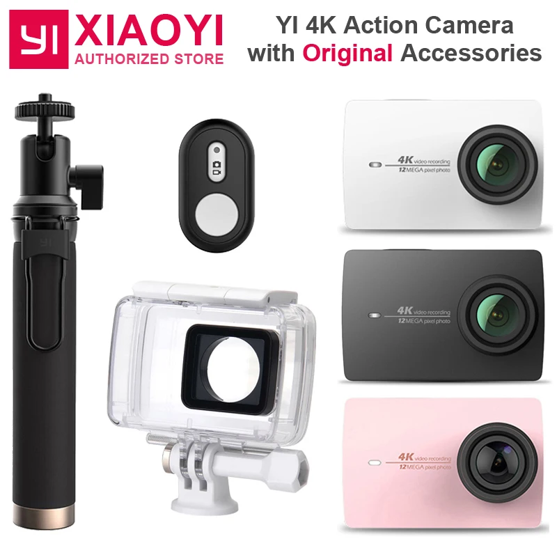 Original Xiaomi YI 4K Action Camera 2 Ambarella A9SE Sports Camera II 2.19" 155" 12.0MP CMOS EIS LDC International Edition