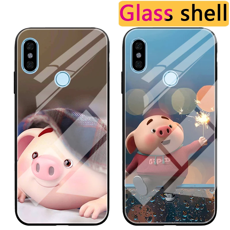 3D задняя крышка с милой Свинкой для Xiaomi Redmi 5 Plus 99 дюйма 5A 6A S2 силиконовый