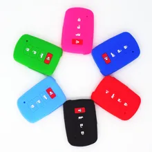 WFMJ Nova Pele de Silicone Proteger Tampa Da Corrente Chave 4 Botões suporte para 2014 2015 2016 Toyota Avalon Camry Corolla Highlander RAV4
