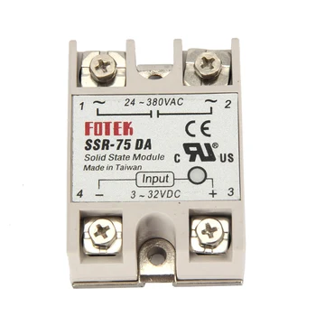 

75A 3-32V DC SSR-75DA single phase solid state relay DC-AC 10 pcs
