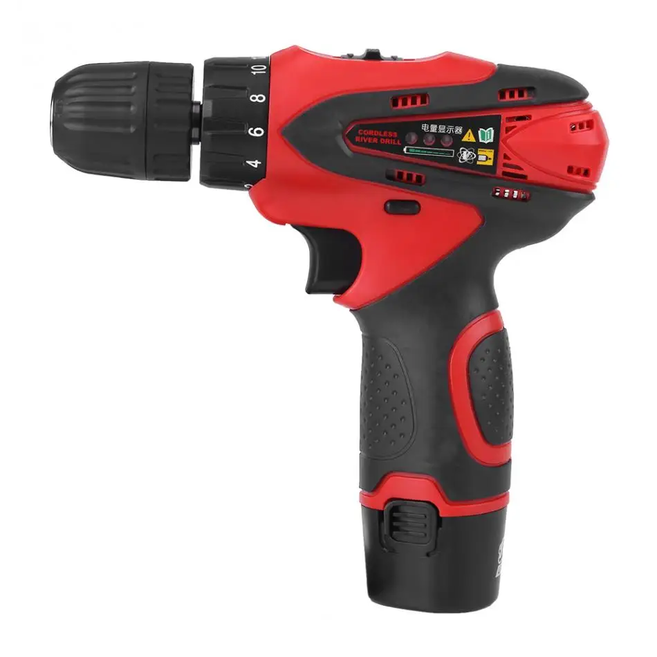 High Power Screwdriver Drilling Tool Household Cordless Drill 12V