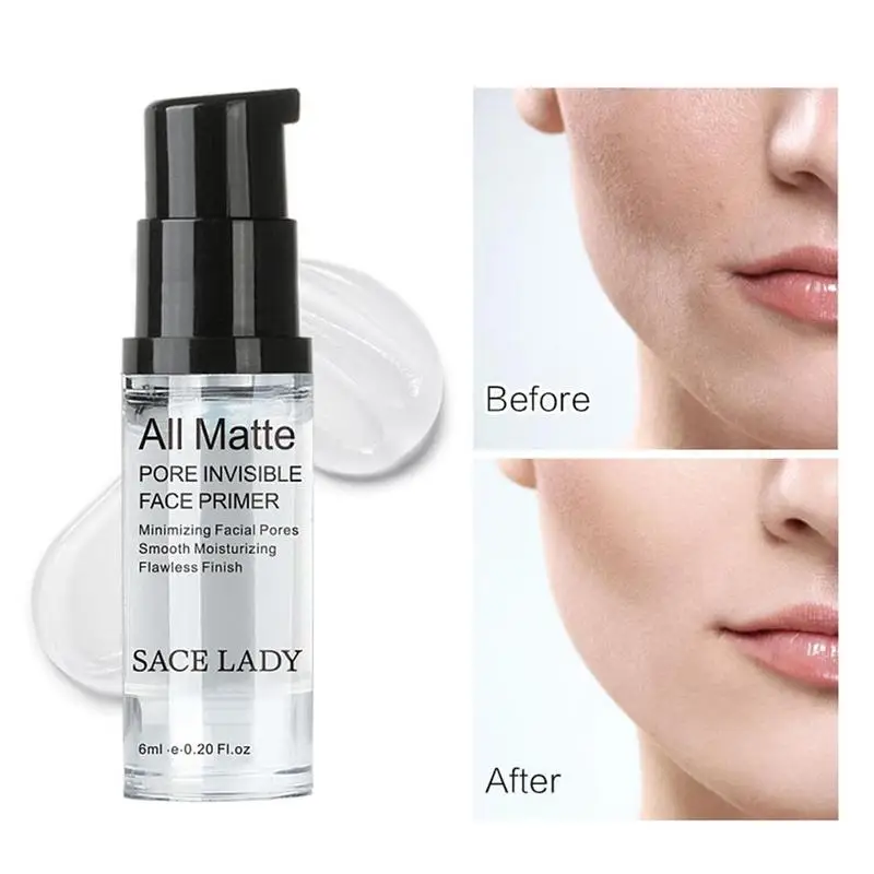 

6ml Cream Face Corrector Natural Matte Make Up Foundation Pores Invisible Prolong Waterproof Make Up Base Cosmetic Face Primer