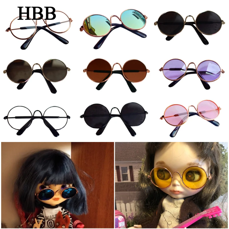 Doll Cool Glasses Sunglasses For American Grils Toy Photo Props Pet Glasses Toy Doll Sunglasses doll accessories doll eyewear accessories