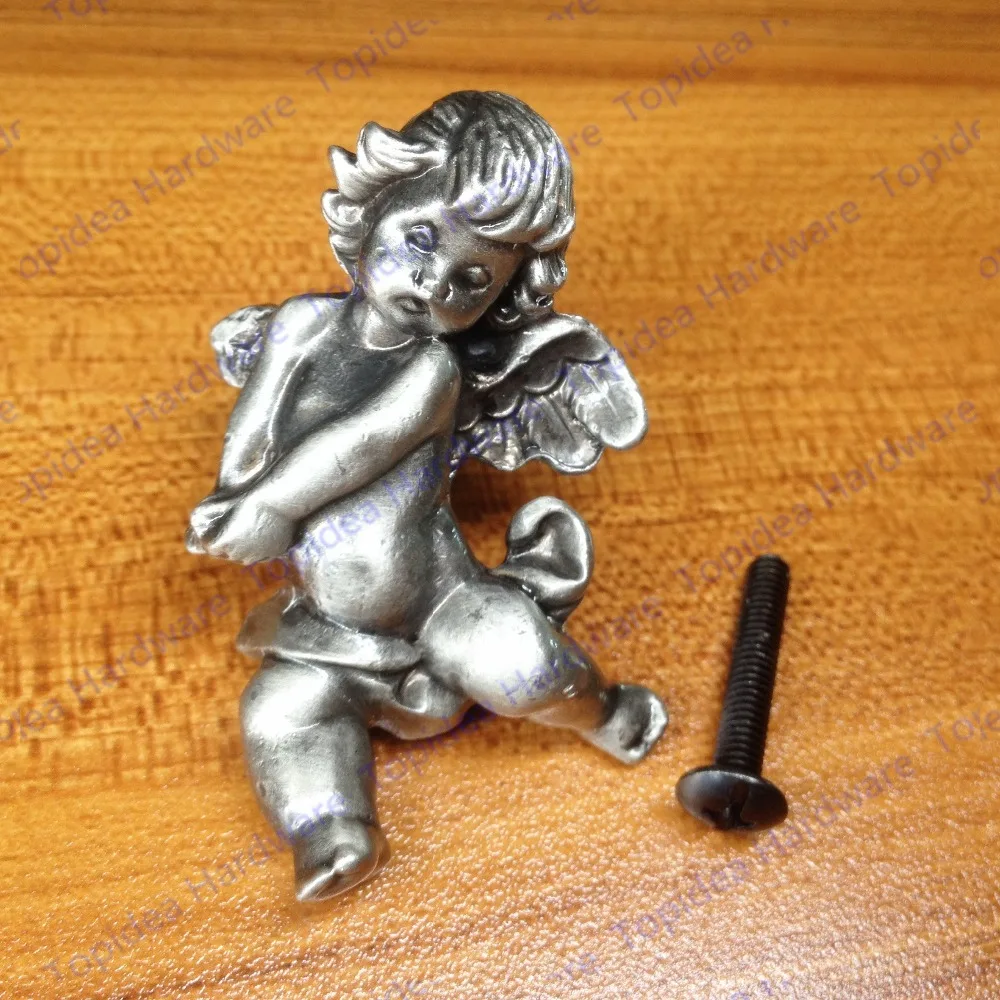 

New classical European contracted style simple cupboard door drawer knobs ancient silver furniture handle/bear pulls