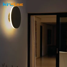 Водонепроницаемый Наружное освещение IP65 10 Вт круглый светодиодный настенный светильник коттедж, сад настенная Люстра для особняка страна Крытый Спальня коридор AC220V