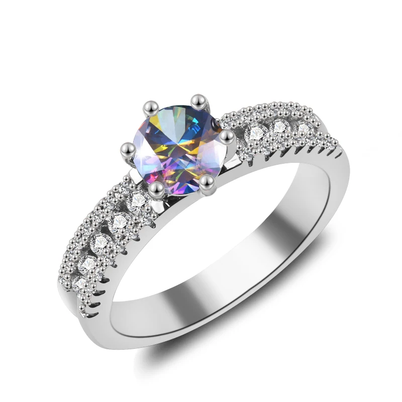 Новые модные обручальные кольца, кольца с кубическим цирконием, роскошные оливково-зеленые ювелирные изделия, обручальное кольцо для женщин, вечерние кольца, купить Gif