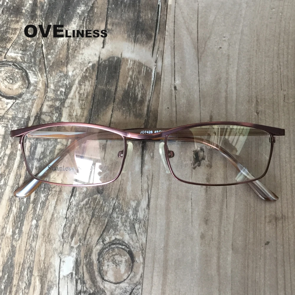

Prescription glasses frame women metal myopia glasses brown clear glasses full rim spectacles transparent glasses