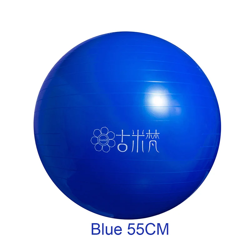 Спортивные мячи для йоги бола Пилатес фитнес спортзал фитбол для баланса упражнения пилатес тренировки Массажный мяч 55 см 65 см - Цвет: Blue 55CM