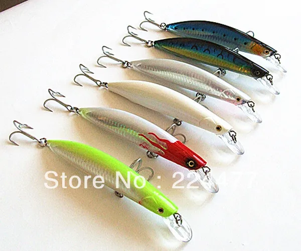 

6 colors 32g/13cm Floating Minnow Baits Hard Plastic Fishing Lures with VMC Hook For Sea/Lake Fishing