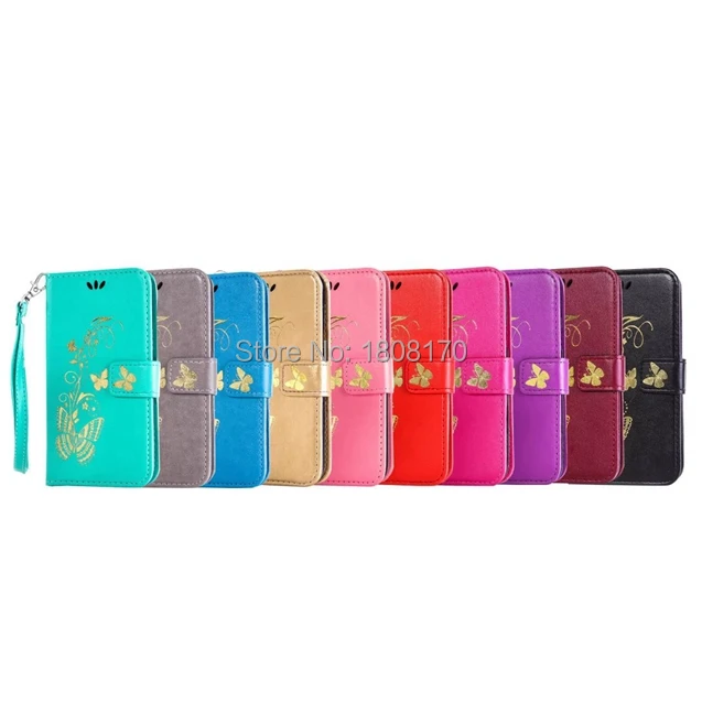 Bling бабочка цветок кошелек кожаный чехол для iPhone X I8 8 плюс 8 7 Plus для huawei P9 P10 с блестками с цветочным принтом Стенд кожаный чехол, 50 шт в наборе
