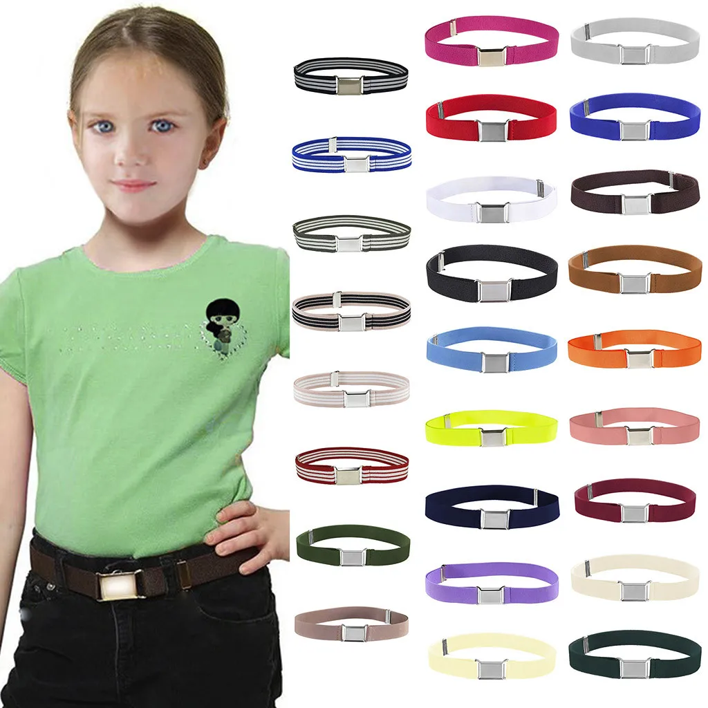 

leather belts for women belts for women Buckles Belt belt female wide Ladies Fashion Kids Toddler Elastic Adjustable Unisex