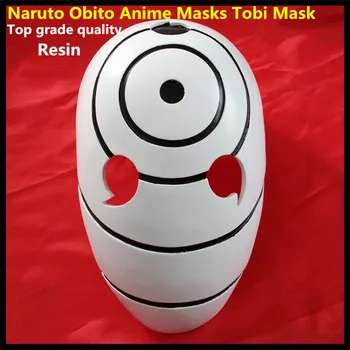 

Free shipping Halloween Cosplay New Version Naruto Obito Anime Masks Tobi Mask Uchiha Cosplay Costume Movie Prop Replica toy