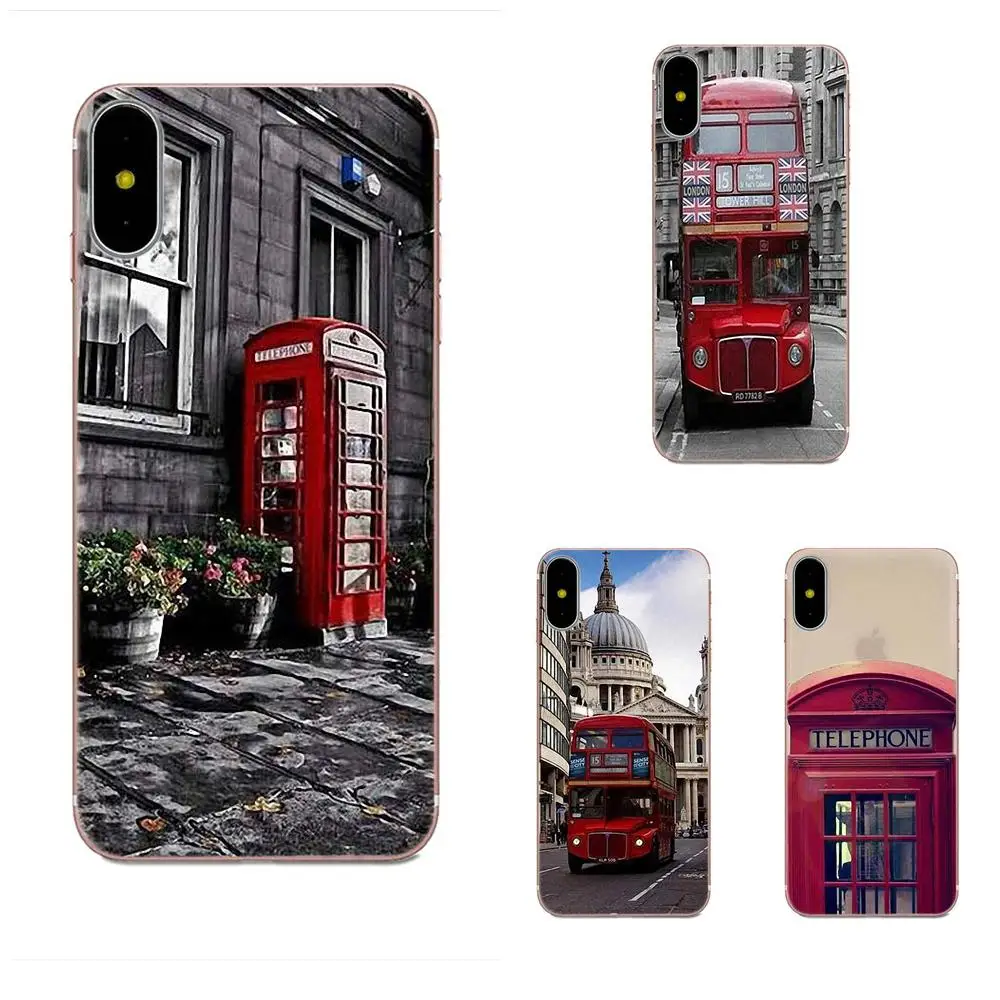Мягкий силиконовый чехол для Huawei Honor 4C 5A 5C 5X 6 6A 6X 7 7A 7C 7X 8 8C 8S 9 10 10i 20 20i Lite Pro London Bus England