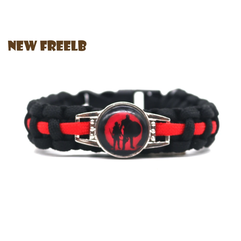 جديد و الكلاسيكية لعبة إله الحرب 4 شعار Paracord أساور الأسود الأحمر اليدوية البقاء في الهواء الطلق مجوهرات للنساء و الرجال المشجعين 4 أنماط