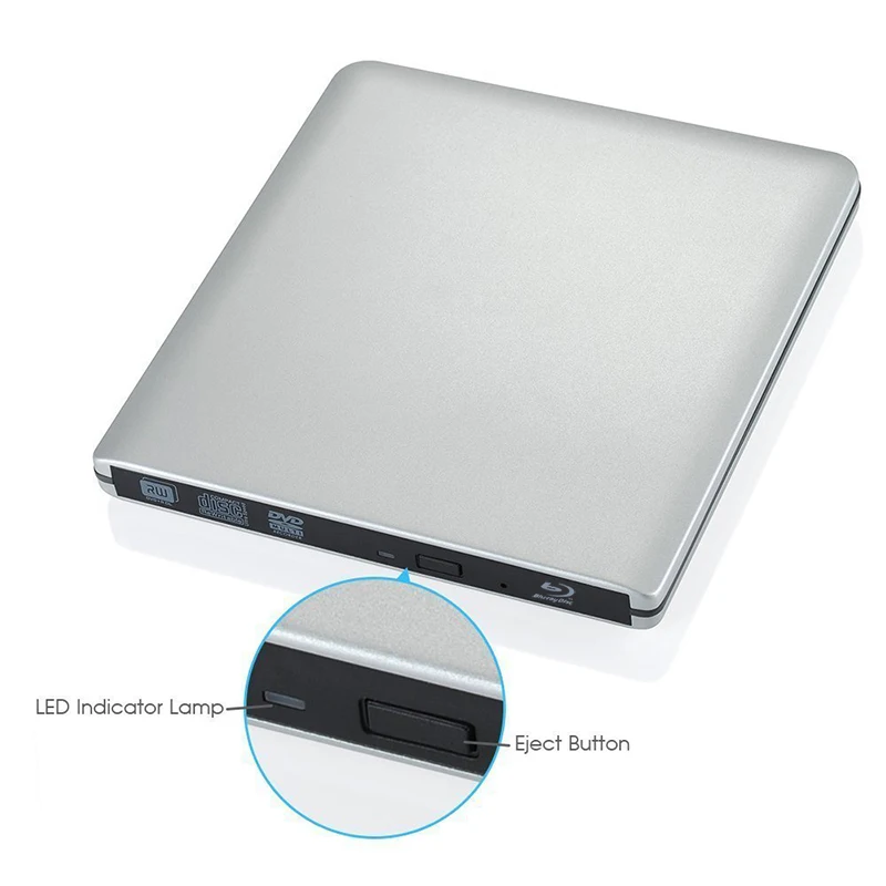 USB 3,0 Привод Blu Ray BD-RE горелка внешний CD/DVD-RW рекордер ReWriter 3D плеер Superdrive для ноутбука Apple Macbook PC