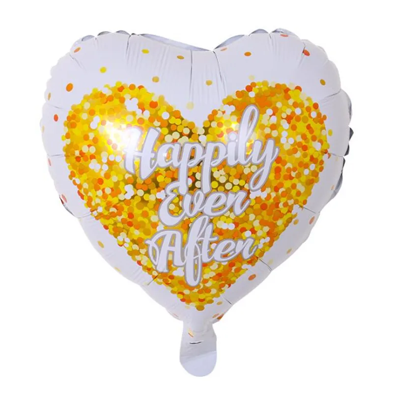 Wedding Decoration Foil Balloons Happily Ever After Heart Helium Balloon Diy Baby Shower Birthday Party Decorations Kids | Дом и сад