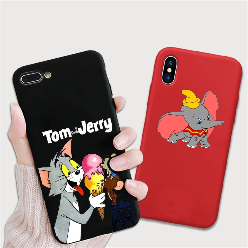 Funny Cute Cartoon Tom Jerry Phone Case For iPhone X 7 Plus XS Funny Cute Cartoon Tom Jerry Phone Case For iPhone X 7 Plus XS