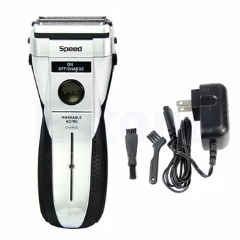 

Men's Rechargeable Cordless Electric Razor Shaver Double Edge Foil Trimmer Hot Sale