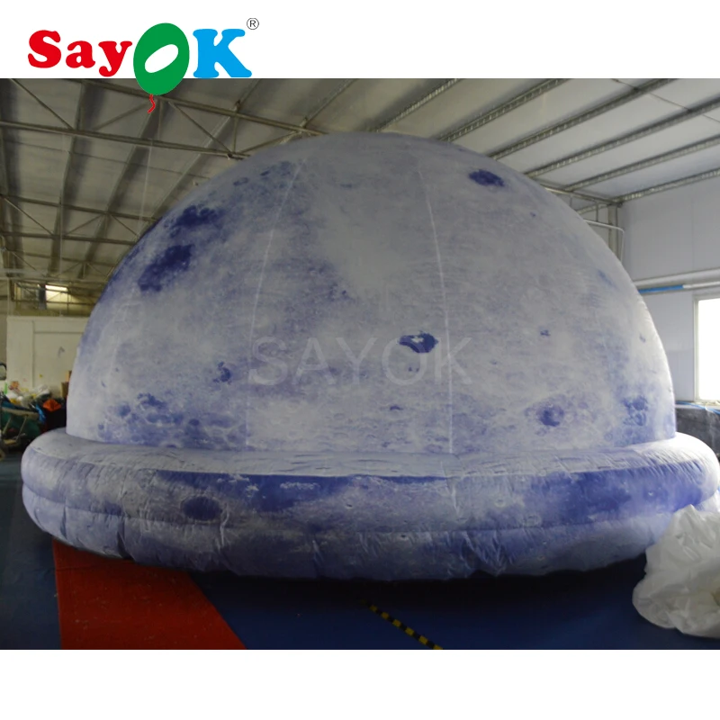 5 м/6 м, принт по всей длине портативный надувной планетарий проекционная купольная палатка с воздуходувки для школьного обучения