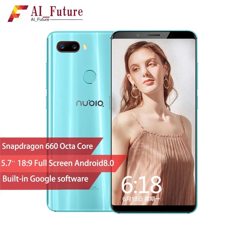 Zte Nubia Z18 mini Android 8.1.0 6G ram 128 rom мобильный телефон Snapdrogon 660 AIE 5 7 ''полный экран