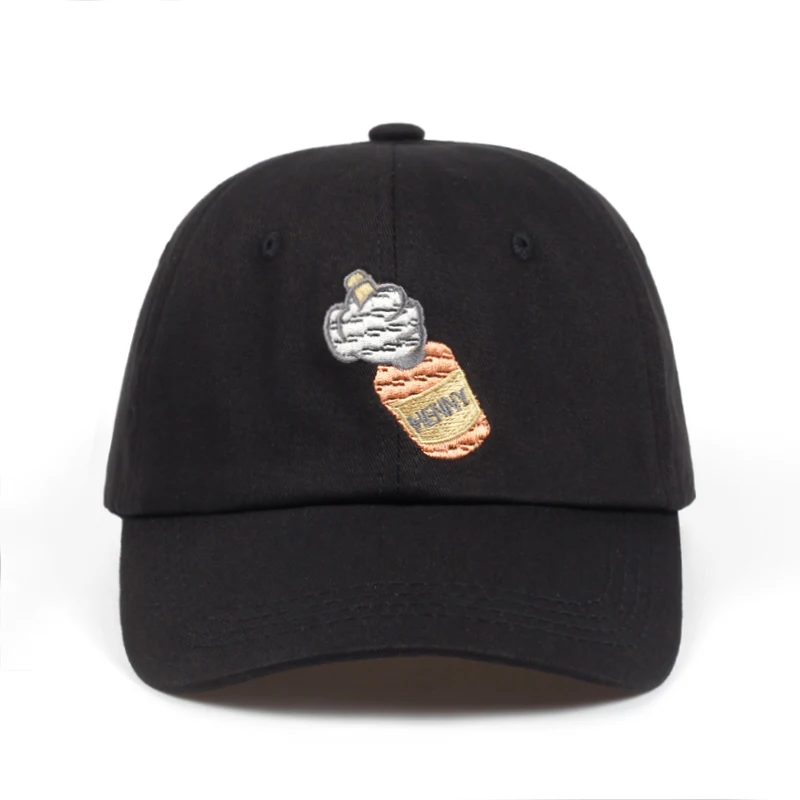 

New Henny Dad Hat Baseball Cap Embroidery For Men Women bottleBrand Bottle Cosmonaut Snapback Cap Cotton Hip Hop Bone Garros