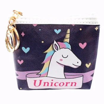 

M288 Exclusive Design Coin Purses Lovely Red Flamingo Robot Unicorn Attack Zero Wallet Key Buckle Bag