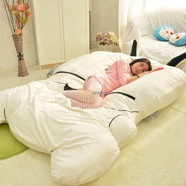 Fancytrader 270cm X 160cm Giant Soft Plush Stuffed Double Size Rabbit Bunny Mattress Carpet Tatami Bed, FT50680 (5)