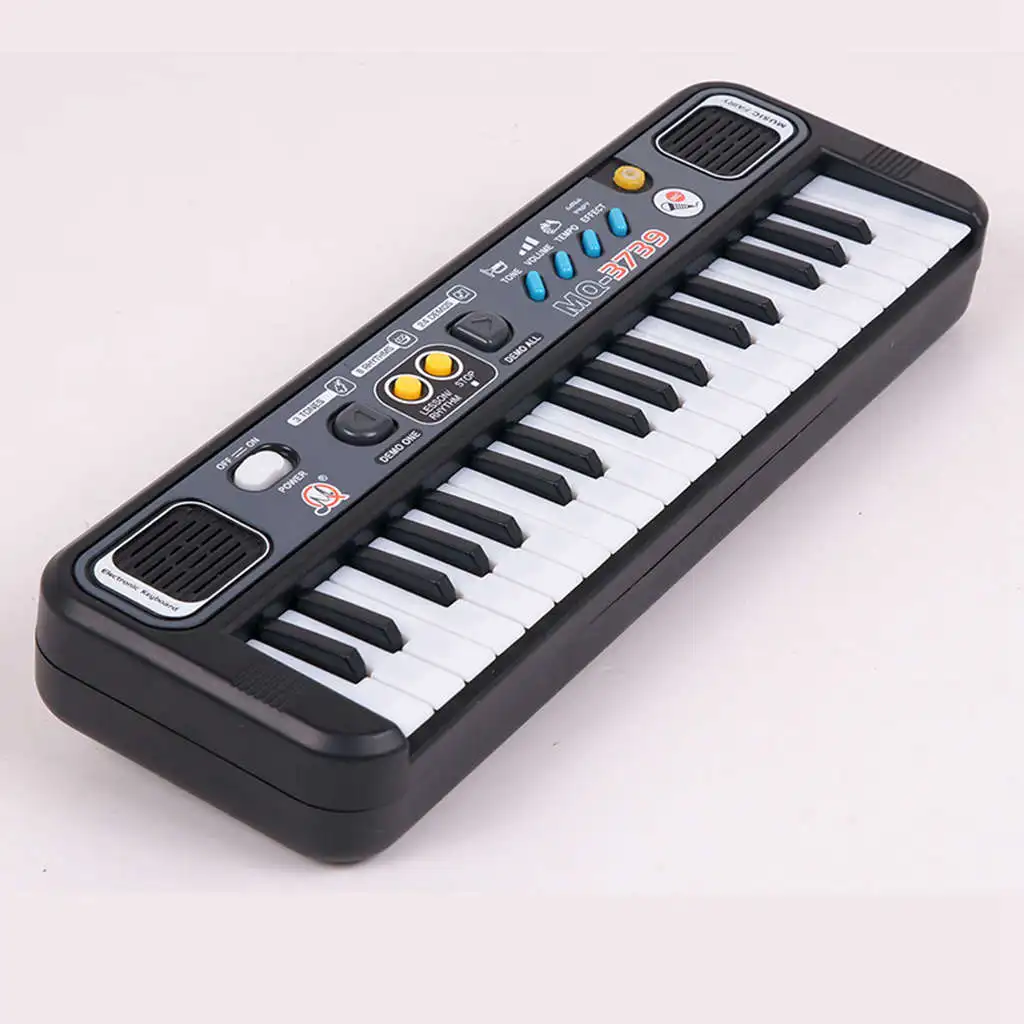 Многофункциональное мини-электронное пианино с микрофоном Abs детская портативная 37 клавишная цифровая музыкальная клавиатура electone Gi