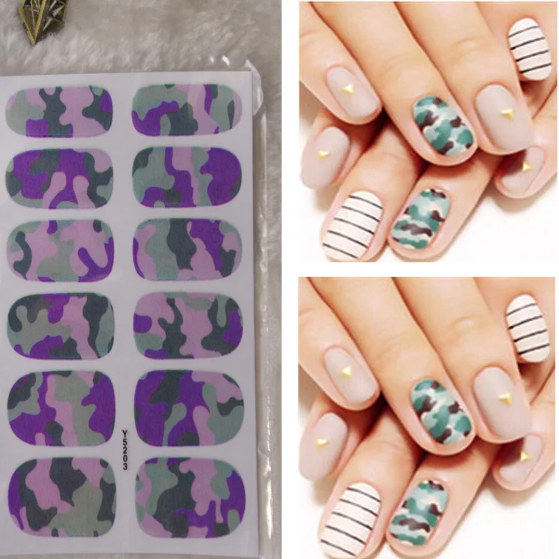 Full Nail WRAPS Art adhesive Sticker False Nails Foil decals Manicure
