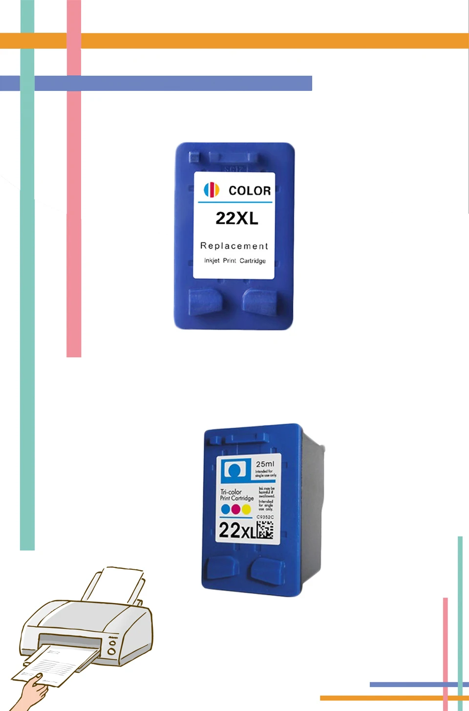 for HP22 compatible cartridge