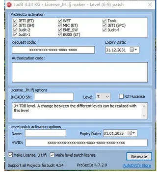 

New Jungheinrich (JETI) Judit-4 License_JH.lfj file and ET\SH keygen+Level 2-9 [2018] v3 (supports new Projects for Judit 4.34)