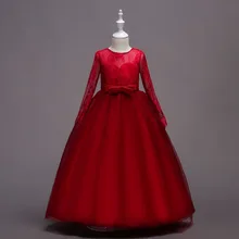 Новинка; летнее платье для девочек; халат для девочек; вечерние платья для девочек на День рождения; длинное свадебное платье-пачка с длинными рукавами